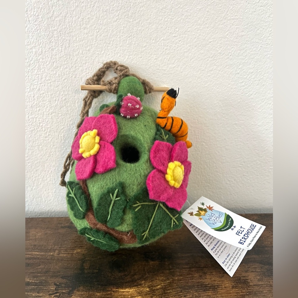 NWT! Felt Birdhouse Raspberry Caterpillar 🐛 - Picture 2 of 6